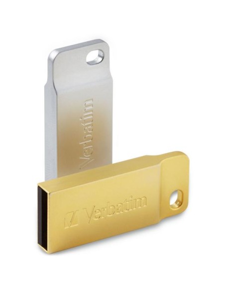 Mini Memoria USB Verbatim con Portachiavi 64GB Silver