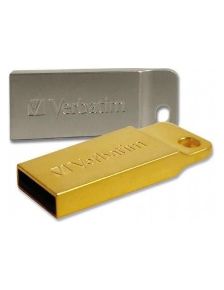 Mini Memoria USB Verbatim con Portachiavi 64GB Silver
