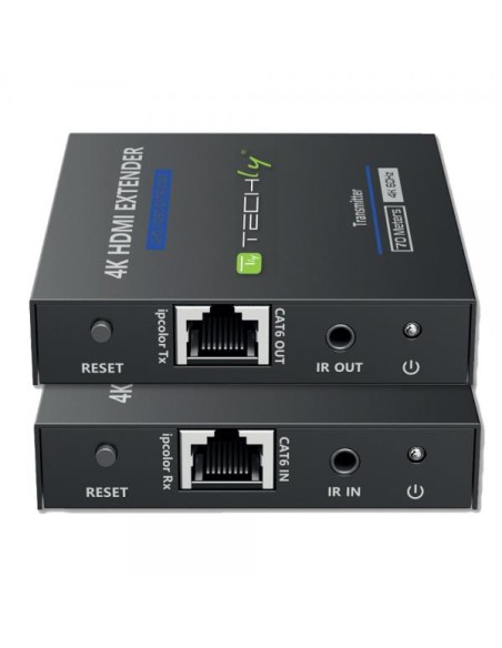 Extender HDMI 4K@60Hz 18Gbps HDR10 su cavo Cat.6/6A/7 fino 70 metri zero latenza