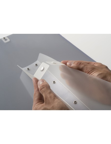 Porta avvisi banco/parete in pvc flessibile antiurto trasparente Tecnostyl A3 - PAF-A3