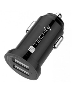 Mini Caricatore da Auto 2 Porte USB-A 17W/3.4A Nero