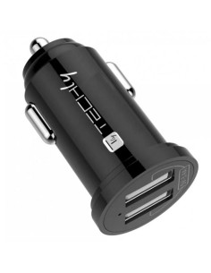 Mini Caricatore da Auto 2 Porte USB-A 17W/3.4A Nero 2