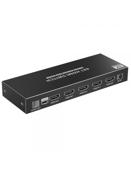 Switch 4x1 HDMI 2.1 8K 3D con SPDIF Ottico