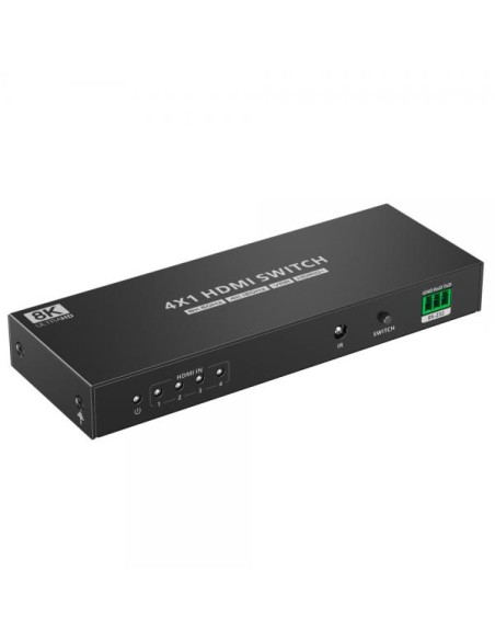 Switch 4x1 HDMI 2.1 8K 3D con SPDIF Ottico