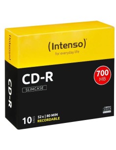 CD-R 700 MB/80 M.52X SLIM CASE 10PZ