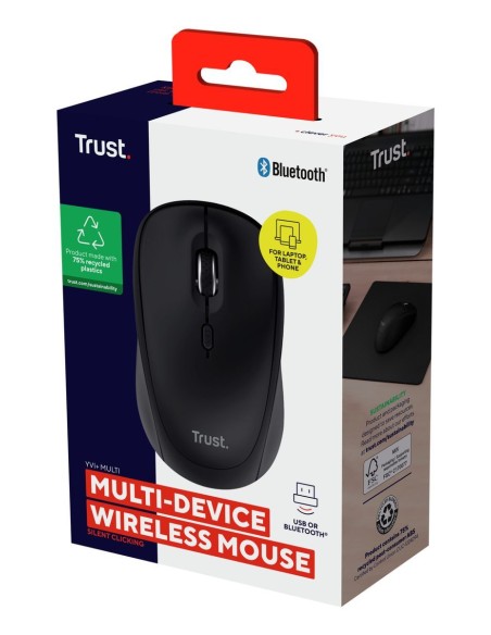 YVI+ MULTI-DEVICE WIRELESS MOUSE BL