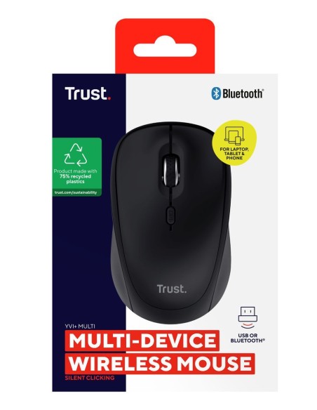 YVI+ MULTI-DEVICE WIRELESS MOUSE BL