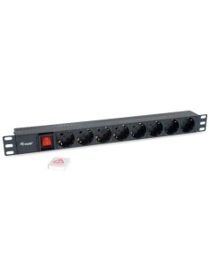POWER STRIP 8BAY CEE7/4 WITH SWITCH