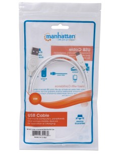 Cavo USB 2.0 A maschio/Micro B maschio 3 metri Bianco 2