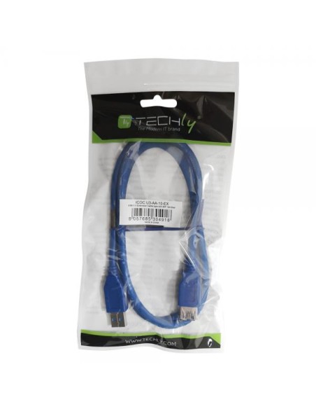 Cavo Prolunga USB 3.2 Superspeed A maschio/A femmina 0,5m Blu