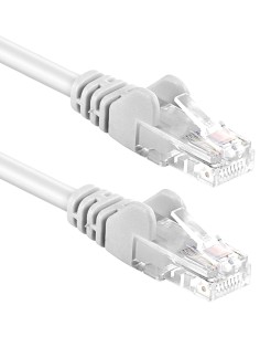 Cavo di rete Patch in Rame Cat. 6A Bianco UTP 1m 2