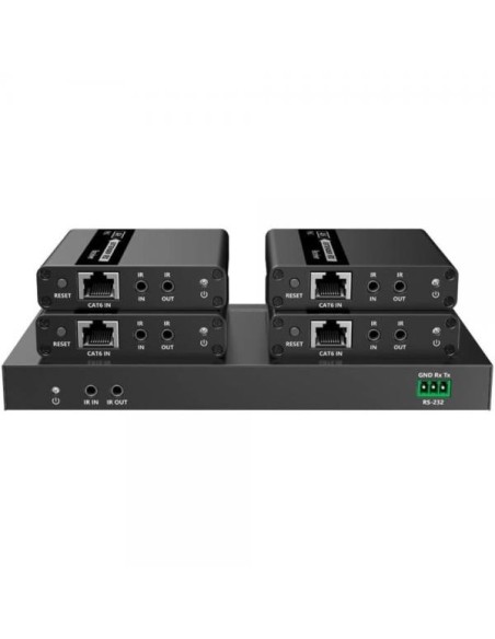 Extender Splitter HDMI 4 vie su Cavo di Rete 70 metri PoC