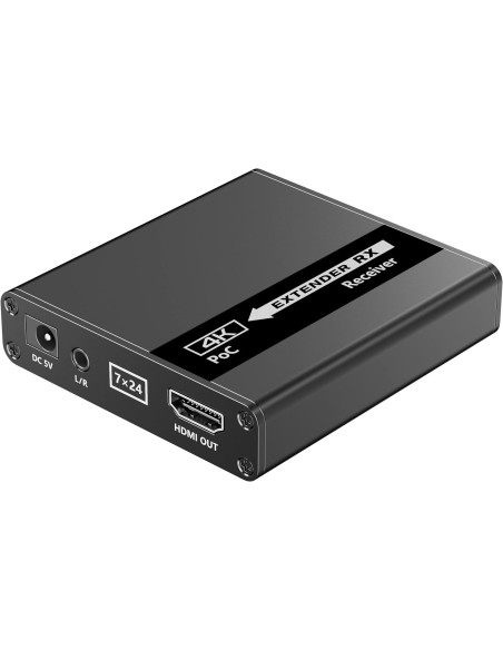 Extender Splitter HDMI 4 vie su Cavo di Rete 70 metri PoC