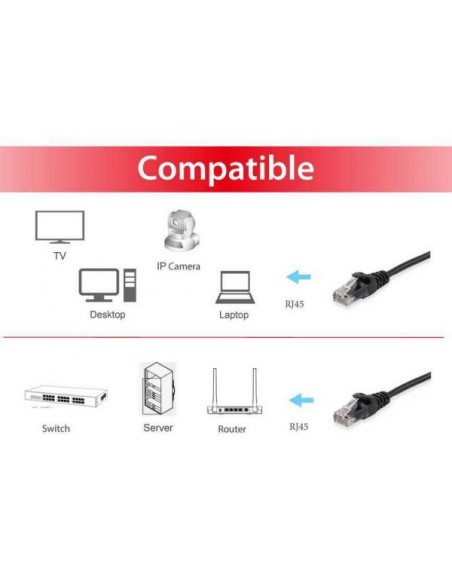 U/UTP C6 PATCHCABLE  0 5M BLACK