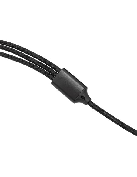 Multi Cavo di Ricarica da USB tipo A a USB-C™ MicroUSB e 8-pin 1m Nero