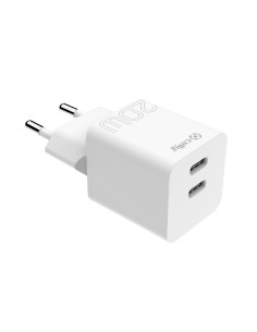 TRAVEL CHARGER 2USB-C 20W WHITE