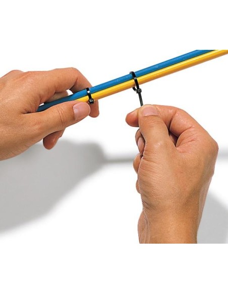 Fascette Fermacavi Autobloccanti 280x4,8mm in Nylon 100pz Nero