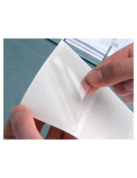 Tasche adesive triangolari Q-Connect trasparente 10x10 cm conf. da 10 - KF27034