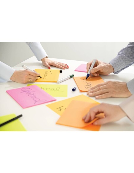 Foglietti riposizionabili Post-it® Super Sticky Meeting Notes Large assortiti conf. 4 blocchetti da 45 ff - 6845-SS EU