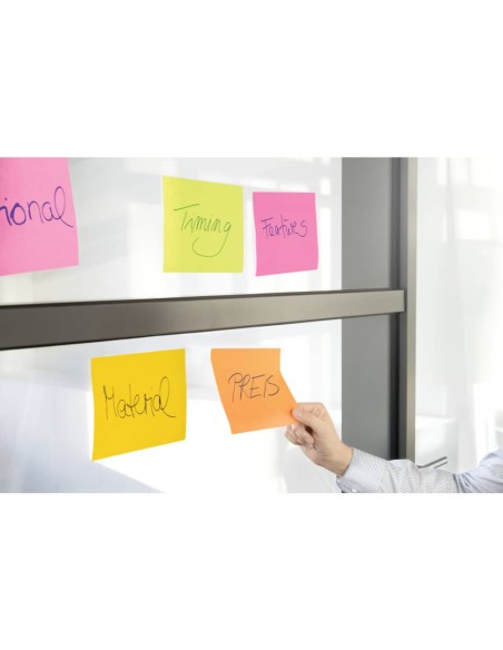 Foglietti riposizionabili Post-it® Super Sticky Meeting Notes Large assortiti conf. 4 blocchetti da 45 ff - 6845-SS EU
