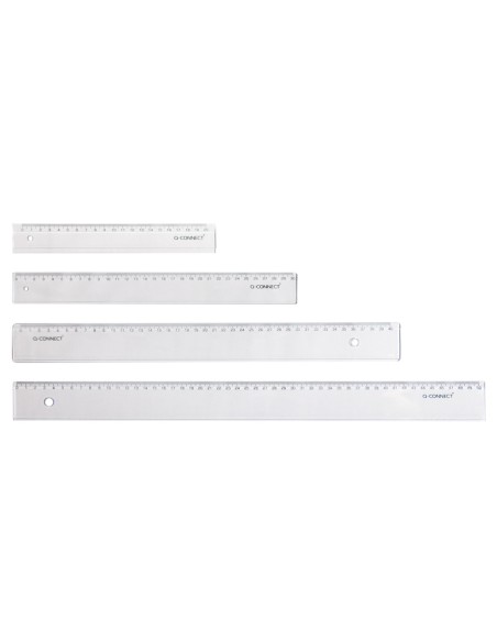 Righello Q-Connect trasparente 15 cm  KF00583