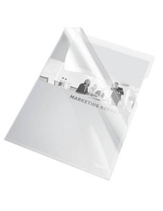 Buste a L non perforate Esselte Cristal trasparente 150 µm A4 lucido conf.25 - 55430 2