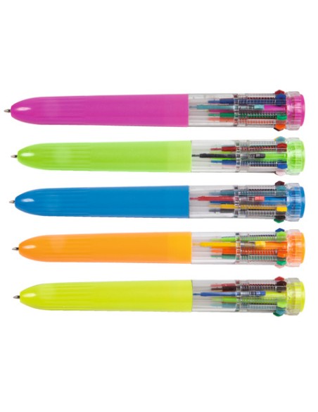 Penna a sfera multicolore 10 in 1 Monikids Nikoffice colori assortiti tratto 0,7 mm - 20NIK122