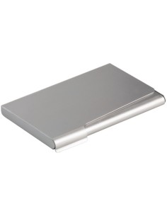 Portabiglietti da visita Durable BUSINESS CARD BOX alluminio argento metallizz. fino a 20 biglietti - 241523