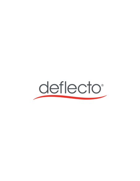 Porta-avvisi deflecto® A4 verticale in polistirene con base a L trasparente 47401