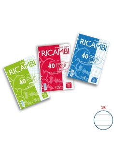 Ricambi per quaderni Maxima Pigna a 4 fori 80 g/m² A5 1R Conf. 40 fogli - 00629041R 2