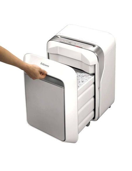 Distruggidocumenti uso moderato Fellowes LX211 - P-5 - 23 L - taglio a microframmenti 2x12 mm - bianco 5050301