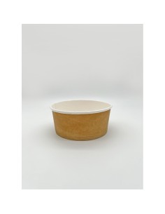 Contenitore per poké Le Nappage in cartoncino kraft plastic free avana conf. 50 pz 500 ml - KB200308 2