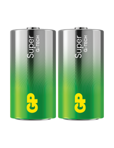 Confezione 2 Batterie GP Super Alcalina Mezza Torcia C 14A/LR14 2