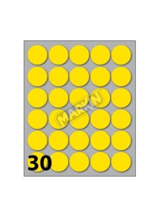 CONF10 BUSTE ETICH 7 GIALLE  DIAM22 2