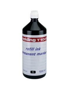 Inchiostro per ricarica marcatori permanenti  Edding 1 L nero 4-T1000001