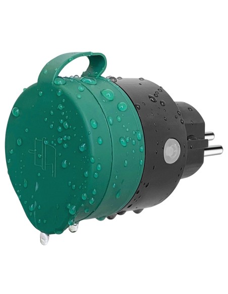 Smart Plug Schuko WiFi intelligente per Esterno IP44 16A 3680W