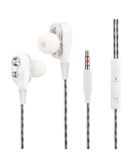 Auricolari Stereo In Ear Duett con Microfono e Telecomando Bianco