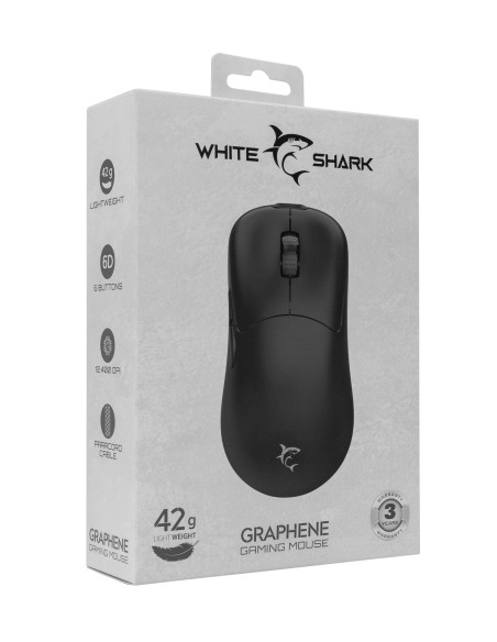Mouse Ottico USB 12400 Dpi 6D Nero, GRAPHENE