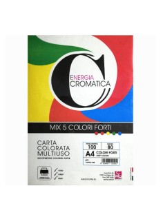 CARTA CROMATA FORTE 100FG A4 ASS 2
