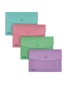 Buste con bottone Favorit Pastel colori assortiti in conf. da 5 2