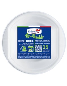 Scodelle in PS bianco riutilizzabili 2
