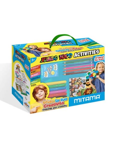 Scatola creativa Mitama Jumbo Box 1000 Attività - contenuto 32 pezzi assortiti 62884