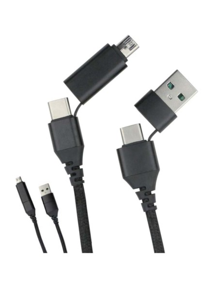 Cavo di Sincronizzazione e Ricarica USB-C™ USB-A e Micro USB 1.2m Nero