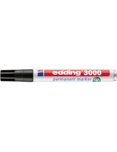 Marcatore permanente edding 3000 punta conica 1,5-3 mm nero E-3000 001