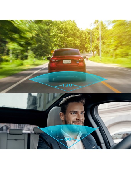 FullHD Dual Dashcam con Camera Anteriore e Interna, TX-185