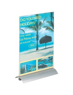 Espositore portastampati da tavolo DURABLE PRESENTER A4 trasparente 858919