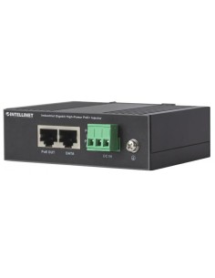 Iniettore Industriale per Guida DIN Gigabit High-Power PoE+ 30W