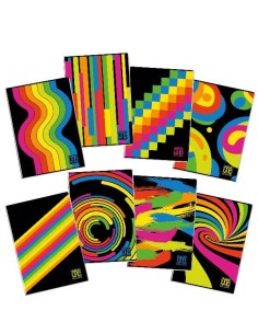 CF10 QUADERNO BLACK FLUO A4 80G 1R