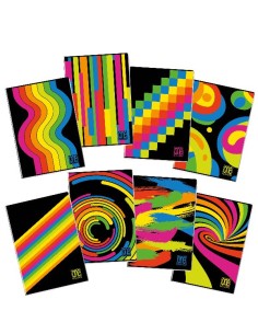 CF10 QUADERNO BLACK FLUO A4 80G 4M 2