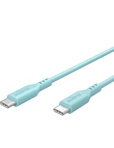 Cavo USB-C™ Maschio/Maschio USB 2.0 in Silicone 1,5 metri Turchese